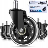 5PCS резиновые резиновые ролики для поворотного кресла с подшипником