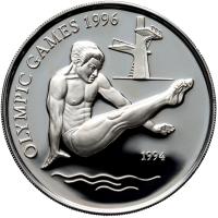 Samoa, 10 dolarów 1994, Skok do wody. Dyscypliny Olimpijskie