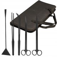 ZESTAW NARZĘDZI PRZYBORÓW DO PIELEGNACJI AKWARIUM TERRARIUM 5W1 ROŚLIN KARM