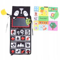 Książka dla niemowląt lustro marszczone papierowe składanie wczesnego 7D