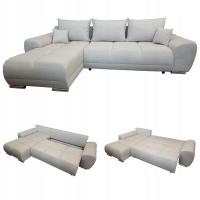 BIAŁY NAROŻNIK Z FUNKCJĄ SPANIA ROZKŁADANY ROGÓWKA HONEY BARANEK POJEMNIK