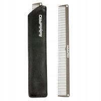 Grzebień BaBylissPRO metal - stalowy - do strzyżenia i rozczesywania włosów