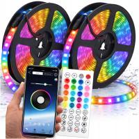 TAŚMA LED 15M RGB WODOODPORNA PASEK LED 5050 PILOT + STEROWANIE APLIKACJĄ