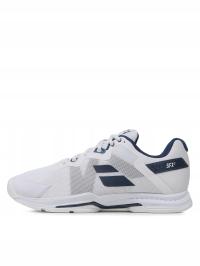 Buty do tenisa męskie Babolat SFX3 All Court white/navy (10 UK)