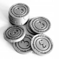 Zestaw monet o nominale 3 do gier - 10 szt.