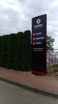 Светодиодный рекламный пилон DIBOND двухсторонний резак 3x1. 25M