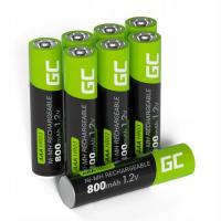 8X AAA R3 батареи 800MAH зеленая ячейка батареи для солнечных ламп палочки