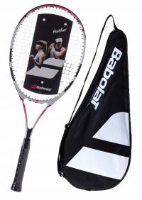 LEKKA ALUMINIOWA RAKIETA BABOLAT DLA KOBIET FEATHER G1 260g + POKROWIEC