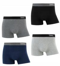 4x BOKSERKI MĘSKIE ELASTYCZNE Dopasowane Szorty bawełniane 2XL ~ 92-108cm ~