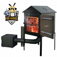 NOWOŚĆ - WĘDZARNIA METALOWA OGRODOWA STALOWA PALENISKO 4XL GOTOWY ZESTAW