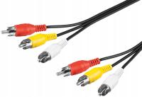 Kabel 3 x RCA Goobay 1234 2 m