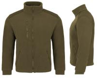 CIEPŁA BLUZA kurtka polarowa CIEPŁY POLAR PREMIUM 340 JHK KHAKI