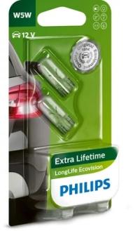 PHILIPS 12961LLECOB2 ZAROWKA W5W 12V 5W W2,1X9,5D LONGLIFE