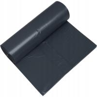 Worki na śmieci, odpady 240l - Czarne |10 szt.| Super mocne - LDPE 40um
