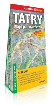 Tatry mapa laminowana panoramiczna turystyczna