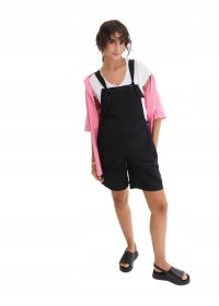 B.p.c OGRODNICZKI CIĄŻOWE Z KRÓTKIMI NOGAWKAMI CZARNE Z LNEM pzv 38