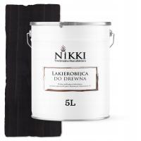 LAKIEROBEJCA DO DREWNA 3W1 EXTRA LAZURA CZARNY PÓŁMAT 5L OCHRONNA UV CHRON