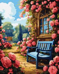 Obraz Malowanie po numerach Kwiatowy ogród 40x50 IDEYKA NA RAMIE