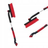 MIOTEŁKA DO SAMOCHODU NA LÓD ŚNIEG ZE SKROBACZKĄ TELESKOPOWA 2 W 1 65-82CM