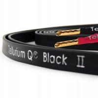 Kable głośnikowe Tellurium Q Black II Speaker 2x2 mm² 2x2.5 m