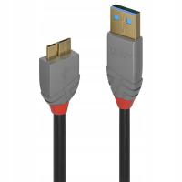 Kabel USB 3.0 Lindy 36768 3 m szary