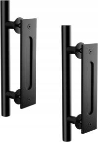 ZESTAW 2x UCHWYT KLAMKA DO DRZWI PRZESUWNYCH CZARNA LOFT RETRO 2sztuki 4SF