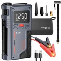 Przenośna Pompa Powietrza 150Psi Power Bank Rozrusznik Awaryjny Led