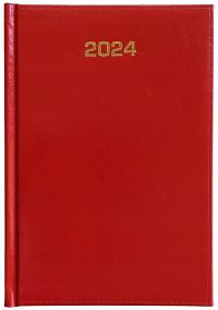 Книжный календарь А5 еженедельный планировщик 2024 красный