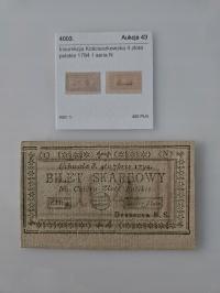 4 złote 1794 Bilet Skarbowy