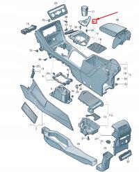 VOLKSWAGEN TIGUAN AD1 Center Console Trim LHD 5NN864148B1QB