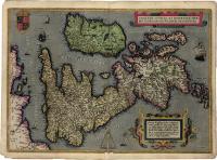 Великобритания и Ирландия карта 30x40cm 1592r. M9