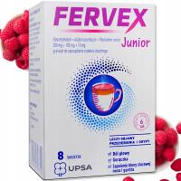 Препарат Fervex Junior малиновый пакетики 8 шт.