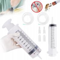 PLASTIKOWA STRZYKAWKA DO NAWADNIANIA OGRODU STRZYKAWKA OLEJOWA 150ML+550ML