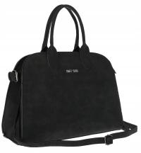 Torebka damska duża listonoszka pojemna modna torba kuferek BSY76865 Czarna