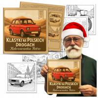 Kolorowanka Dla Dorosłych Klasyki Na Polskich Drogach 50 Auta Antystresowa