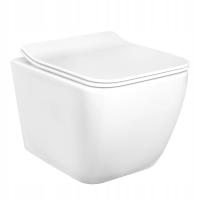 MISA WC PODWIESZANA BIAŁA REA MARTIN SLIM RIMLESS MISKA WISZĄCA 51x36,5 cm