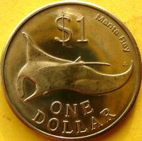 DOLAR MIKRONEZJA 2012 RYBA MANTA MONETY FANTASY