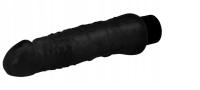 REALISTYCZNY CZARNY WIBRATOR PENIS DILDO MOCNY