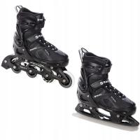 Роликовые коньки 2в1 регулируемые RAVEN Pulse Black 40-43