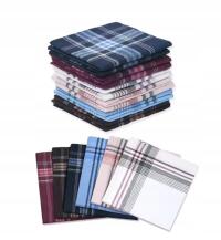 12x CHUSTECZKI DO NOSA KLASYCZNE POSZETKA MĘSKIE BAWEŁNIANE