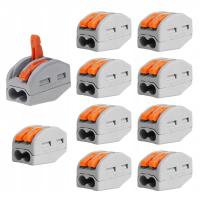 Быстроразъемное соединение НА ПРОВОД ТРОС ТРОС 2x4 10шт SIL-2