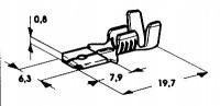 Konektor 6,3Mm/1,0-2,5 Męski