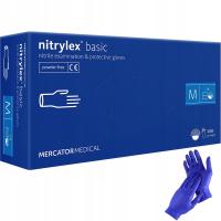 Перчатки Nitrylex Basic Blue Blue без пудры r. M 100шт.