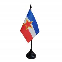 Настольный флаг Югославии 10x15 см стенд 30 см флаг Югославии