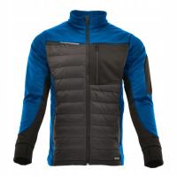 BLUZA ROBOCZA BHP HYBRYDOWA STRETCH SARA COMFORT PLUS (WĘGLOWO-BŁĘKITNA S)