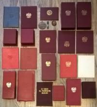 Zestaw medali po jednej rodzinie