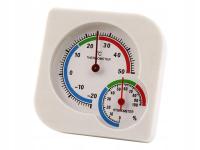 Pirometr Hadex Analogový teploměr a vlhkoměr WS-A7 bílý