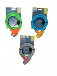 ZAPIĘCIE ROWEROWE SPIRALNE WRAZ Z KLUCZAMI