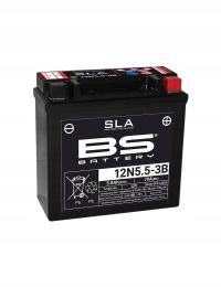 BS akumulator 12N5,5-3B 12V 5,5Ah 138x61x131 Yamaha Gilera Piaggio Aprilia