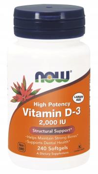 Suplement Now Foods Vitamin D-3 2000 UI 240K softgel biodostępne DW 2027-08